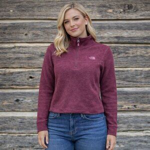 The North Face Women’s Maroon Half-Zip Fleece Size Small Outdoor Casual